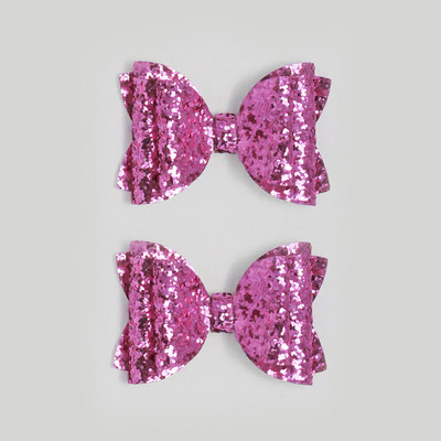 2 bucăți 3 inch paiete roșii pentru fete agrafe de păr pentru agrafe de păr strălucitoare lucrate manual Barrette cu sclipici Accesorii drăguțe pentru păr Accesorii pentru păr pentru copii