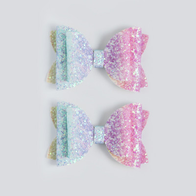 2 bucăți 3 inch paiete roșii pentru fete agrafe de păr pentru agrafe de păr strălucitoare lucrate manual Barrette cu sclipici Accesorii drăguțe pentru păr Accesorii pentru păr pentru copii