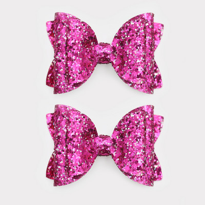 2 bucăți 3 inch paiete roșii pentru fete agrafe de păr pentru agrafe de păr strălucitoare lucrate manual Barrette cu sclipici Accesorii drăguțe pentru păr Accesorii pentru păr pentru copii