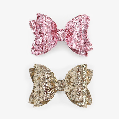 2 bucăți 3 inch paiete roșii pentru fete agrafe de păr pentru agrafe de păr strălucitoare lucrate manual Barrette cu sclipici Accesorii drăguțe pentru păr Accesorii pentru păr pentru copii