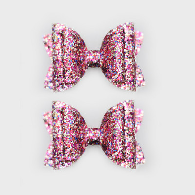 2 bucăți 3 inch paiete roșii pentru fete agrafe de păr pentru agrafe de păr strălucitoare lucrate manual Barrette cu sclipici Accesorii drăguțe pentru păr Accesorii pentru păr pentru copii