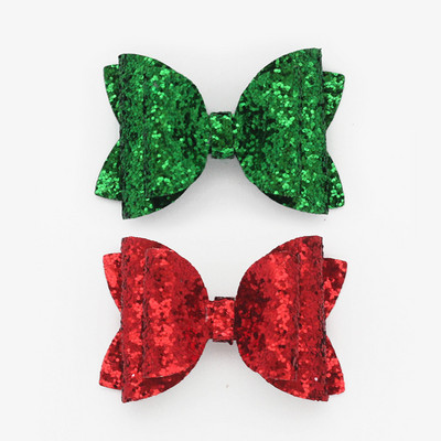 2 bucăți 3 inch paiete roșii pentru fete agrafe de păr pentru agrafe de păr strălucitoare lucrate manual Barrette cu sclipici Accesorii drăguțe pentru păr Accesorii pentru păr pentru copii