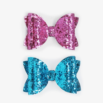 2 bucăți 3 inch paiete roșii pentru fete agrafe de păr pentru agrafe de păr strălucitoare lucrate manual Barrette cu sclipici Accesorii drăguțe pentru păr Accesorii pentru păr pentru copii