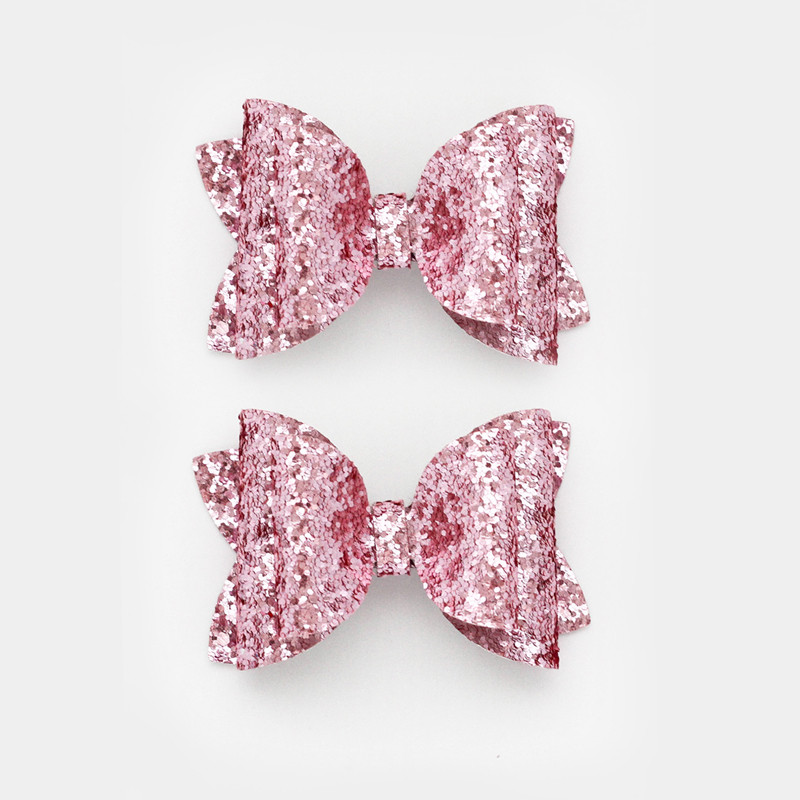 2 bucăți 3 inch paiete roșii pentru fete agrafe de păr pentru agrafe de păr strălucitoare lucrate manual Barrette cu sclipici Accesorii drăguțe pentru păr Accesorii pentru păr pentru copii