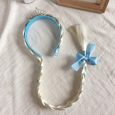 12 stilova Dječje Djevojčice Plave Cosplay Pletena pletenica Zapetljana Rapunzel princeza Traka za glavu Dodaci za kosu Vlasulja za djevojku Perika