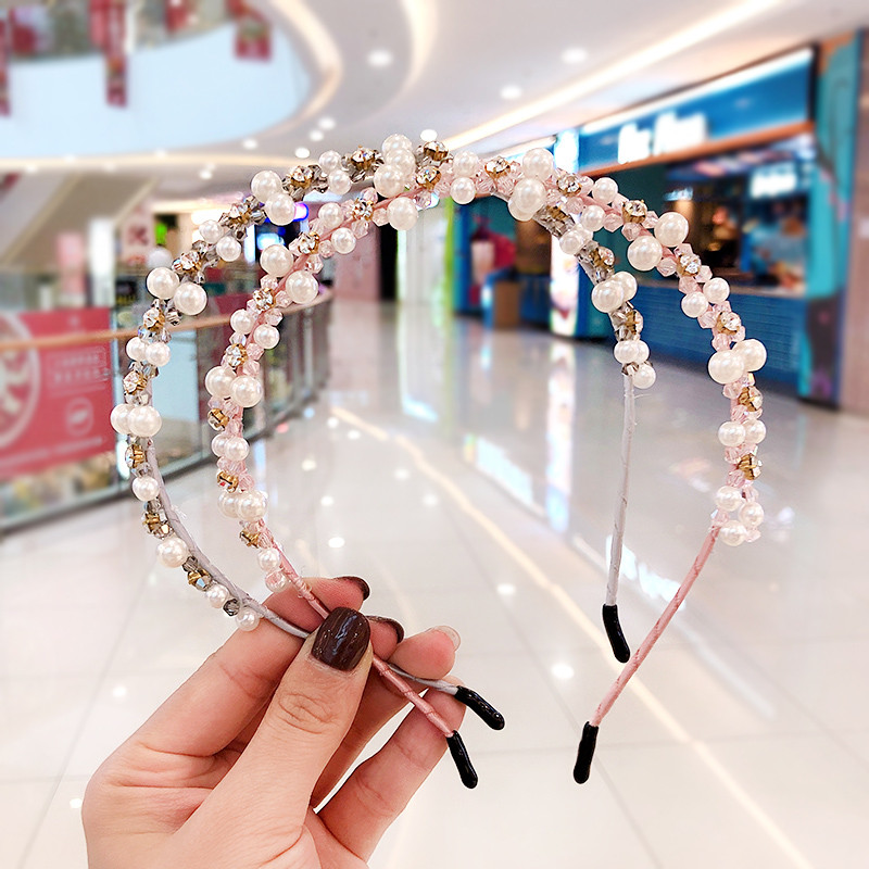 2020 Dječji slatki slatkiši Crystal Diamond Pearl Trake za kosu Djevojčice Lijepi slatki obruči za kosu Trake za glavu Dječji modni dodaci za kosu