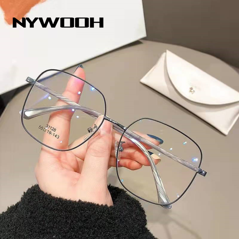 0,5 -1,0 -1,5 - -4,0 kvadratiniai trumparegystės akiniai moteriški vyriški vintažiniai metaliniai akiniai receptiniai trumparegiai akiniai Unisex