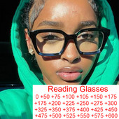 2023 m. madingi juodi kvadratiniai skaitymo akiniai moterims, optiniai toliaregystė, akiniai, kompiuterio mėlyna šviesa blokuojantys akiniai 0–+3,0