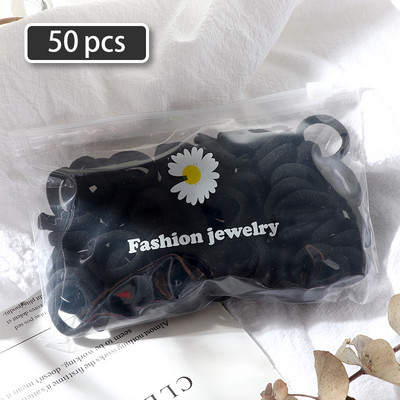 Set de 50 de bucăți benzi pentru păr fete culori bomboane benzi elastice pentru prosop Accesorii pentru păr Suport pentru coadă de cal pentru copii Bandă pentru cap