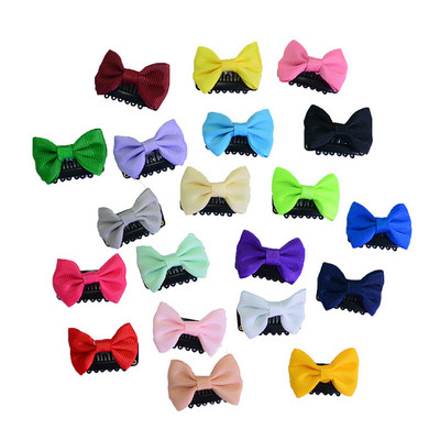 10 bucăți/lot agrafe de păr cu fundă mică cu imprimare cu puncte solide Agrafe de păr pentru copii Accesorii de păr PC001