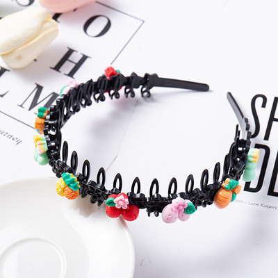 Slatka cvjetna gumica za kosu za djevojčice Dječja kopča za kosu Ručno izrađene neklizajuće trake za kosu Rođendanski darovi Pokrivala za glavu Traka za kosu Dodaci za kosu