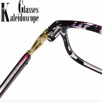 Очила за четене против синя светлина Дамски модни щампи Очила за пресбиопия Очила за четене с малки рамки Диоптър +1,5 2,0 до 4,0