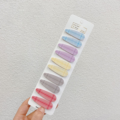 10 vnt / rinkinys Mergaičių plaukų segtukai saldainių spalvos kūdikių plaukų segtukai saldus galvos apdangalas vaikams animacinis filmas Mielas madingi plaukų aksesuarai papuošalai