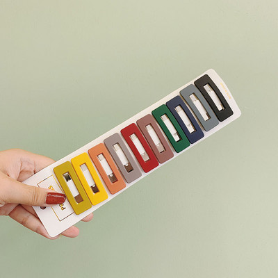 10 vnt / rinkinys Mergaičių plaukų segtukai saldainių spalvos kūdikių plaukų segtukai saldus galvos apdangalas vaikams animacinis filmas Mielas madingi plaukų aksesuarai papuošalai