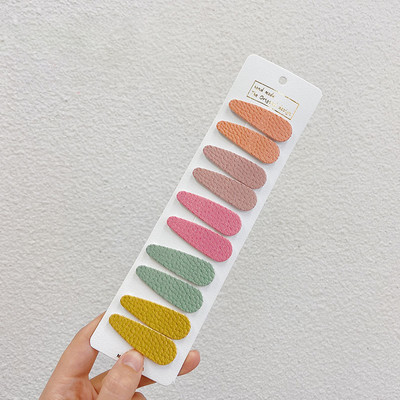 10 vnt / rinkinys Mergaičių plaukų segtukai saldainių spalvos kūdikių plaukų segtukai saldus galvos apdangalas vaikams animacinis filmas Mielas madingi plaukų aksesuarai papuošalai