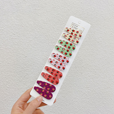 10 vnt / rinkinys Mergaičių plaukų segtukai saldainių spalvos kūdikių plaukų segtukai saldus galvos apdangalas vaikams animacinis filmas Mielas madingi plaukų aksesuarai papuošalai