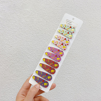 10 vnt / rinkinys Mergaičių plaukų segtukai saldainių spalvos kūdikių plaukų segtukai saldus galvos apdangalas vaikams animacinis filmas Mielas madingi plaukų aksesuarai papuošalai