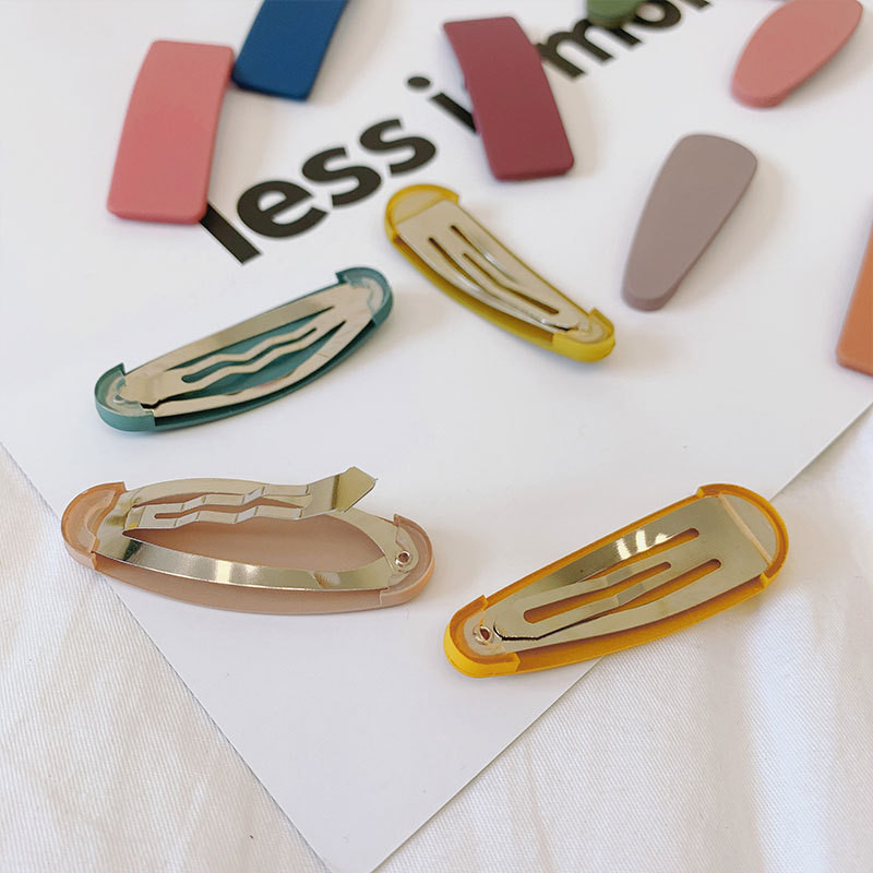 10 vnt / rinkinys Mergaičių plaukų segtukai saldainių spalvos kūdikių plaukų segtukai saldus galvos apdangalas vaikams animacinis filmas Mielas madingi plaukų aksesuarai papuošalai