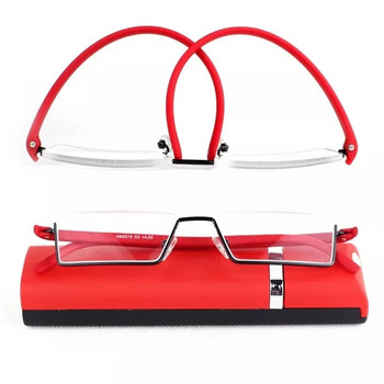 Γυαλιά ανάγνωσης Ανδρικά Γυναικεία Vintage γυαλιά ματιών TR90 με μισό πλαίσιο με κουτί Business Square Blue Light Blocking Eyewear +100 έως +400