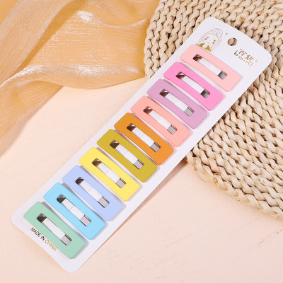 Paprasti saldainių spalvos plaukų segtukai Moteriški galvos apdangalai, mergaičių BB segtukai, galvos apdangalai, plaukų segtukai, plaukų aksesuarų rinkiniai didmeninė prekyba