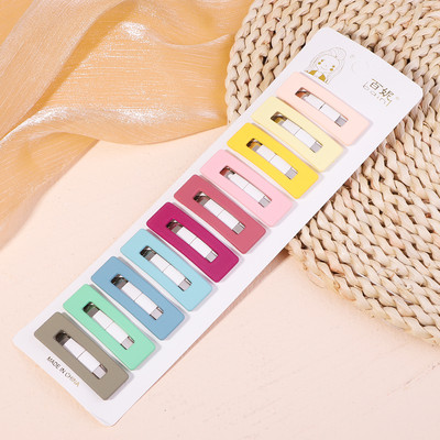 Paprasti saldainių spalvos plaukų segtukai Moteriški galvos apdangalai, mergaičių BB segtukai, galvos apdangalai, plaukų segtukai, plaukų aksesuarų rinkiniai didmeninė prekyba