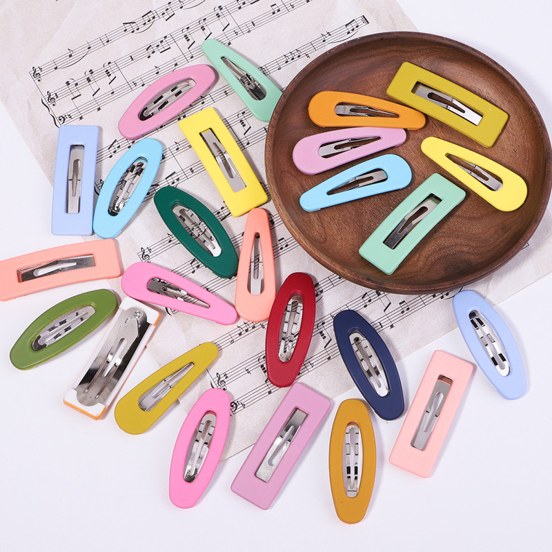 Paprasti saldainių spalvos plaukų segtukai Moteriški galvos apdangalai, mergaičių BB segtukai, galvos apdangalai, plaukų segtukai, plaukų aksesuarų rinkiniai didmeninė prekyba