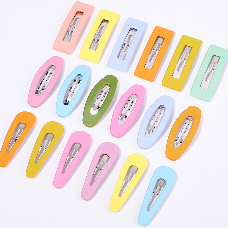 Paprasti saldainių spalvos plaukų segtukai Moteriški galvos apdangalai, mergaičių BB segtukai, galvos apdangalai, plaukų segtukai, plaukų aksesuarų rinkiniai didmeninė prekyba