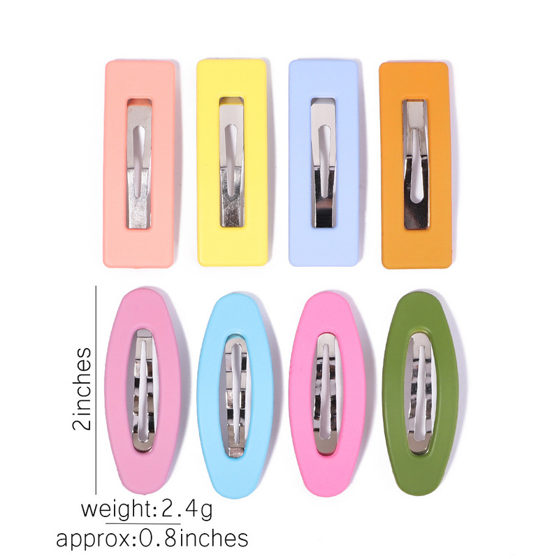 Paprasti saldainių spalvos plaukų segtukai Moteriški galvos apdangalai, mergaičių BB segtukai, galvos apdangalai, plaukų segtukai, plaukų aksesuarų rinkiniai didmeninė prekyba