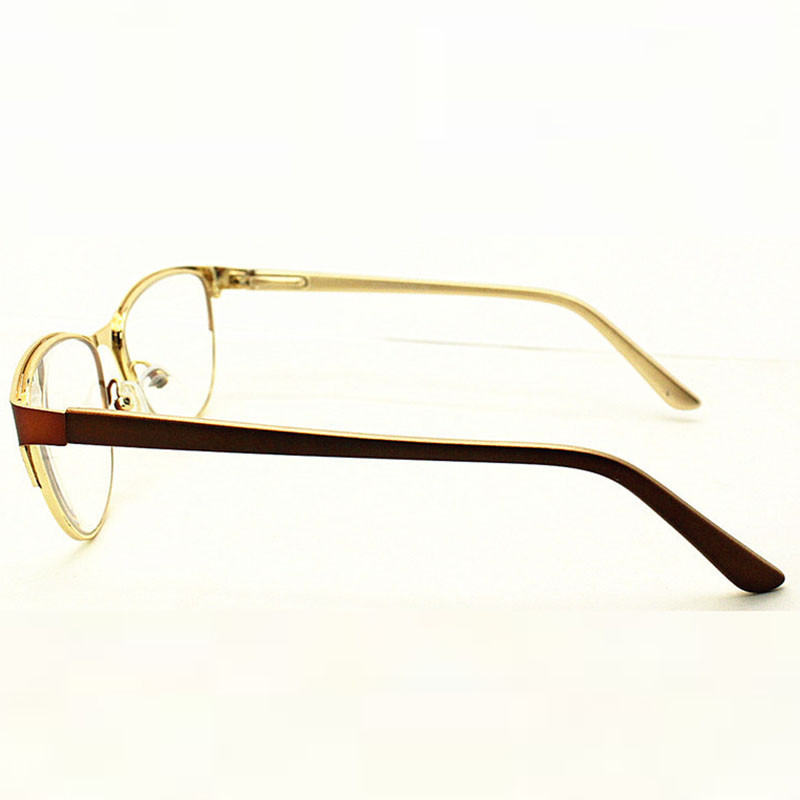 Sieviešu lasīšanas brilles zilas jaunas HD lēcas modes purpursarkana sakausējuma metāla atsperu eņģes rāmja lasīšanas brilles 1,0-3,5 R254