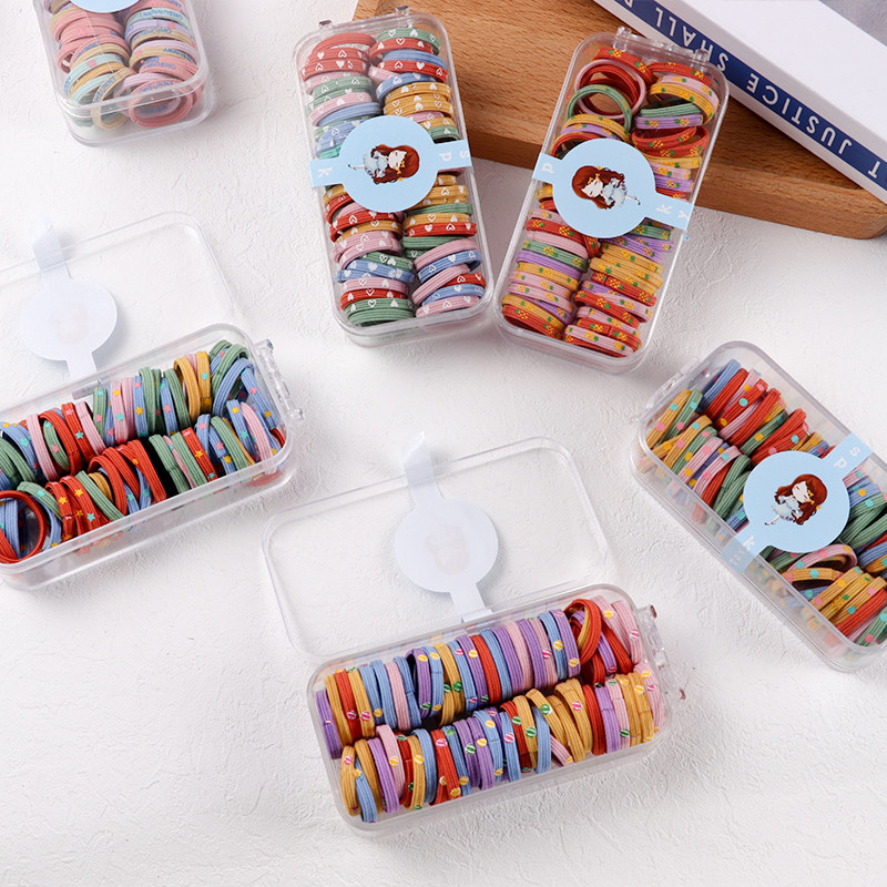 Novo s kutijom Dječje trake za kosu Slatki cvijet Elastična gumica Obruč za kosu Dodaci za kosu Traka za glavu za djevojčice Ukrasi za glavu