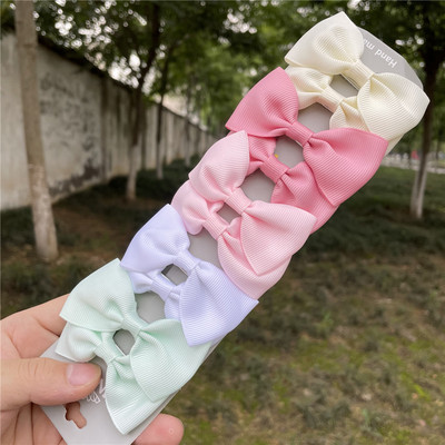 10 db/szett Nylon masni hajcsat aranyos baba színes hajtűk aligátor csíptető csíptetők gyerek haj kiegészítők