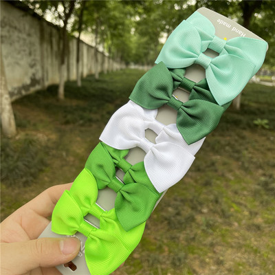 10 db/szett Nylon masni hajcsat aranyos baba színes hajtűk aligátor csíptető csíptetők gyerek haj kiegészítők