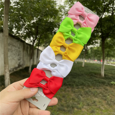 10 db/szett Nylon masni hajcsat aranyos baba színes hajtűk aligátor csíptető csíptetők gyerek haj kiegészítők