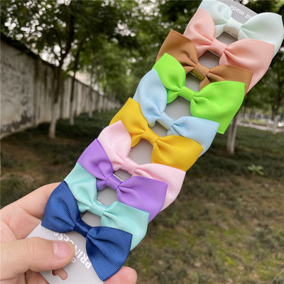 10 db/szett Nylon masni hajcsat aranyos baba színes hajtűk aligátor csíptető csíptetők gyerek haj kiegészítők