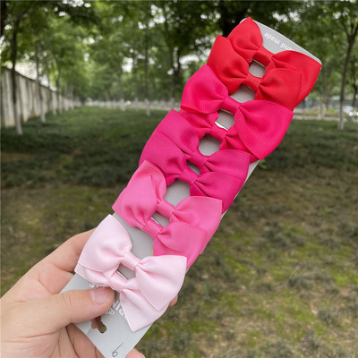 10 db/szett Nylon masni hajcsat aranyos baba színes hajtűk aligátor csíptető csíptetők gyerek haj kiegészítők