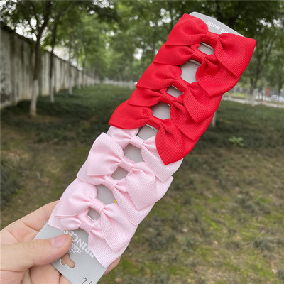 10 db/szett Nylon masni hajcsat aranyos baba színes hajtűk aligátor csíptető csíptetők gyerek haj kiegészítők