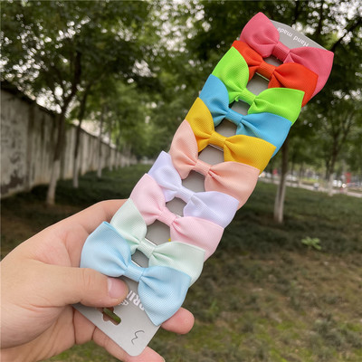 10 db/szett Nylon masni hajcsat aranyos baba színes hajtűk aligátor csíptető csíptetők gyerek haj kiegészítők