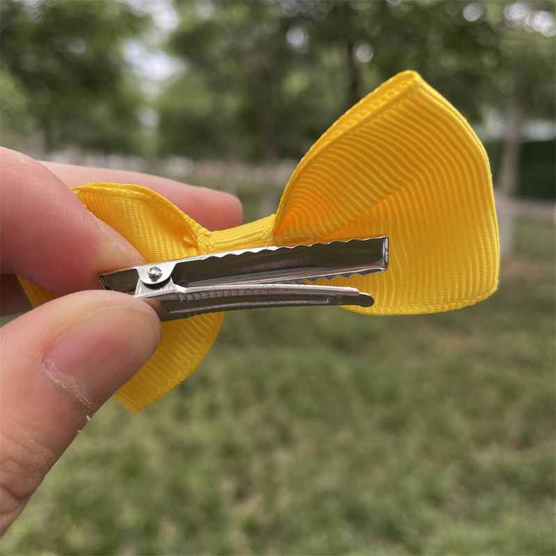 10 db/szett Nylon masni hajcsat aranyos baba színes hajtűk aligátor csíptető csíptetők gyerek haj kiegészítők