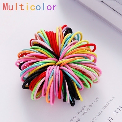 100 bucăți Newlot benzi pentru păr fetiță culoare bomboană banda elastică de cauciuc banda de păr pentru copii bentiță pentru copii Scrunchie accesorii de păr pentru păr