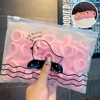 100 bucăți Newlot benzi pentru păr fetiță culoare bomboană banda elastică de cauciuc banda de păr pentru copii bentiță pentru copii Scrunchie accesorii de păr pentru păr