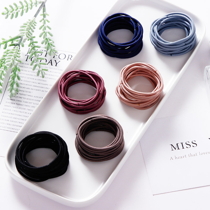 100 bucăți Newlot benzi pentru păr fetiță culoare bomboană banda elastică de cauciuc banda de păr pentru copii bentiță pentru copii Scrunchie accesorii de păr pentru păr