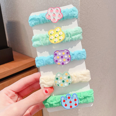 Nove simpatične gumice za kosu za djevojčice Gumice za kosu s mašnama iz crtanog filma Dodaci za kosu Elastična gumica Traka za glavu Dječja gumica za glavu