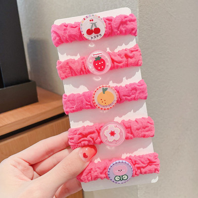 Nove simpatične gumice za kosu za djevojčice Gumice za kosu s mašnama iz crtanog filma Dodaci za kosu Elastična gumica Traka za glavu Dječja gumica za glavu