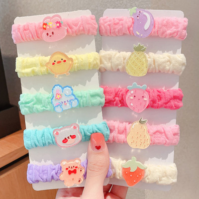 Nove simpatične gumice za kosu za djevojčice Gumice za kosu s mašnama iz crtanog filma Dodaci za kosu Elastična gumica Traka za glavu Dječja gumica za glavu