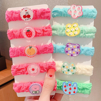 Nove simpatične gumice za kosu za djevojčice Gumice za kosu s mašnama iz crtanog filma Dodaci za kosu Elastična gumica Traka za glavu Dječja gumica za glavu