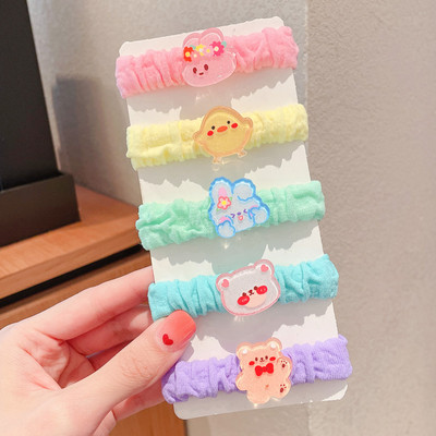 Nove simpatične gumice za kosu za djevojčice Gumice za kosu s mašnama iz crtanog filma Dodaci za kosu Elastična gumica Traka za glavu Dječja gumica za glavu