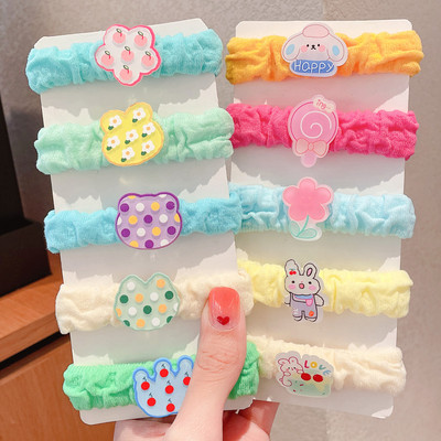 Nove simpatične gumice za kosu za djevojčice Gumice za kosu s mašnama iz crtanog filma Dodaci za kosu Elastična gumica Traka za glavu Dječja gumica za glavu