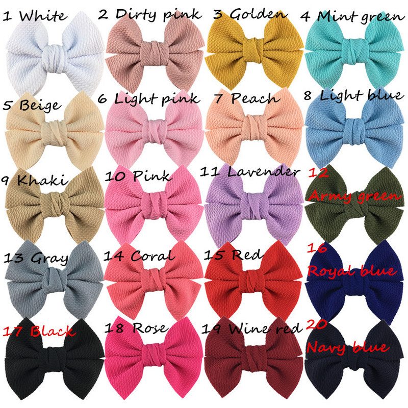 10kom velikih mašni za kosu od vafla tkanine za djevojčice od 4,5" Popularne slatke butične mašne Ukosnice Dodaci Glave