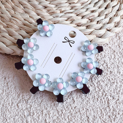 8 kom Žele Flower Girls Aligator štipaljke Slatki bočni konjski rep Ukosnice Dječje hvataljke sa šiškama Mini barette Dodaci za pokrivala za glavu