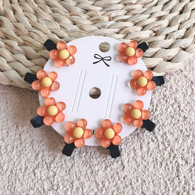 8 kom Žele Flower Girls Aligator štipaljke Slatki bočni konjski rep Ukosnice Dječje hvataljke sa šiškama Mini barette Dodaci za pokrivala za glavu